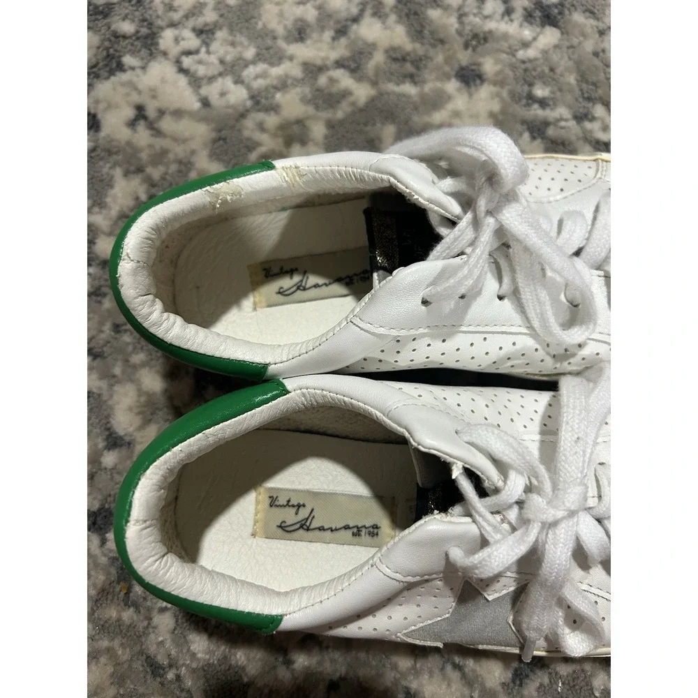 Women's Vintage Havanna Green And White Shoes Size 7.5‎